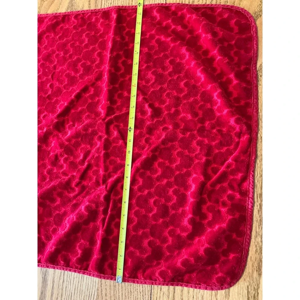 Disney Mickey Mouse Red Embossed Cotton Towel Set 2 Piece Bath Beach Turkey